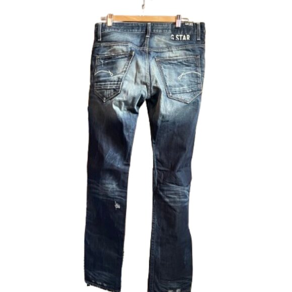 G Star Raw Men's Jeans.  Size:  33 x 34. Button up fly. - Picture 6 of 12